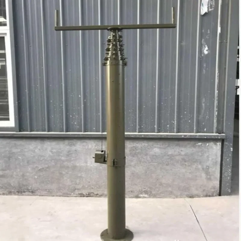 8 meters automatic antenna telescopic rod, portable glass fiber lifting rod, vehicle mechanical communication lightning rod