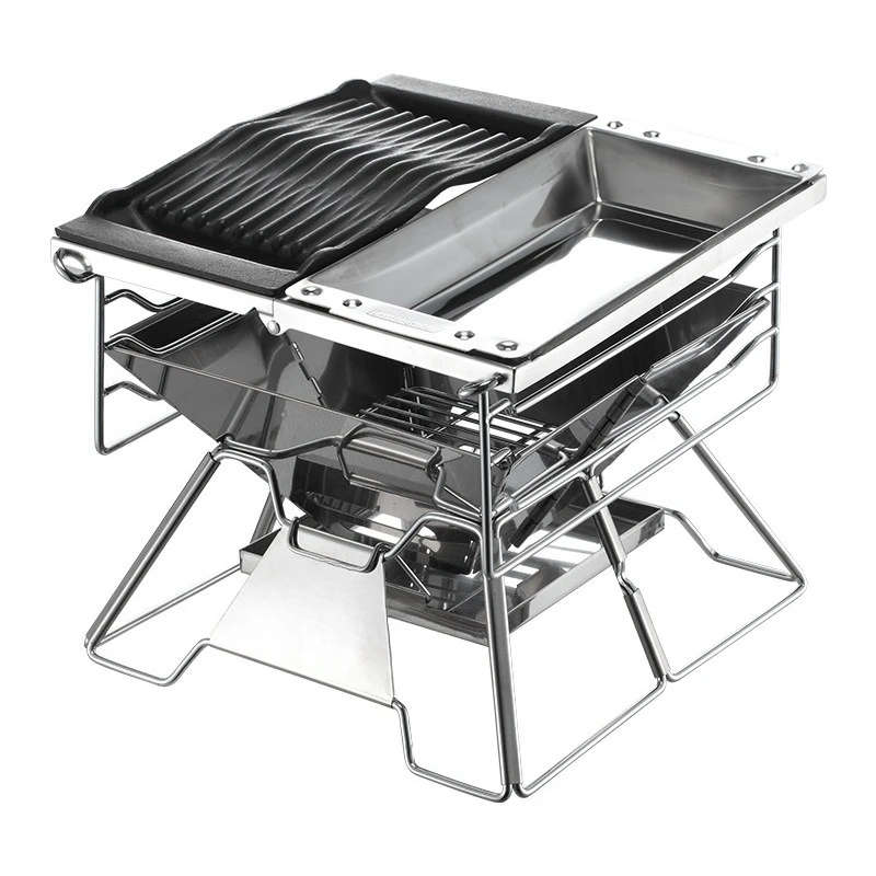 

Stainless Steel Grill, Outdoor Portable, Foldable Grill, Household Charcoal Grill