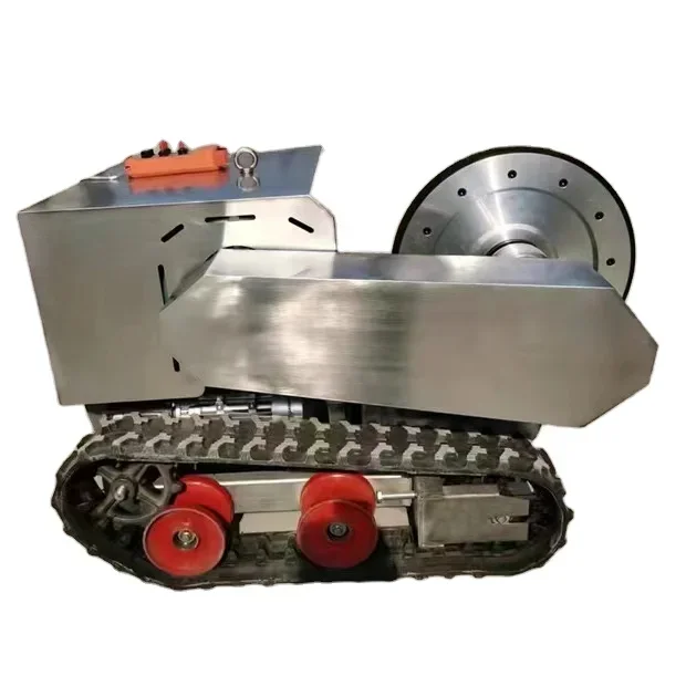 Auto Walking Multi 22 Kw 30kw 37kw Rubber Track Diamond Electric Rope Sawing Concrete/Stone/Granite Rock/Quarry Wire Saw Machine