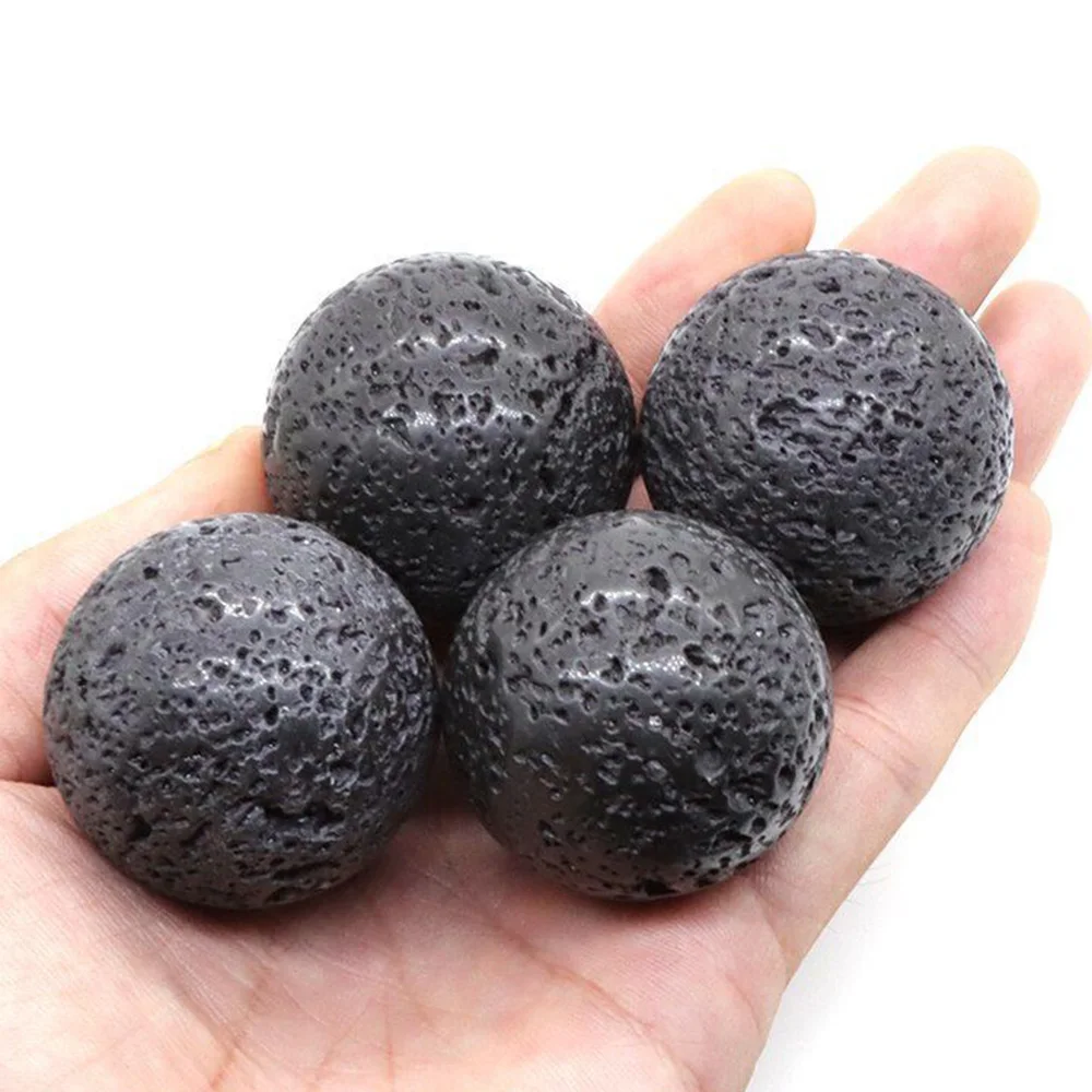 40mm Natural Porous Volcanic Rock Ball Reiki Healing Mineral Specimen Collections Home Decoration