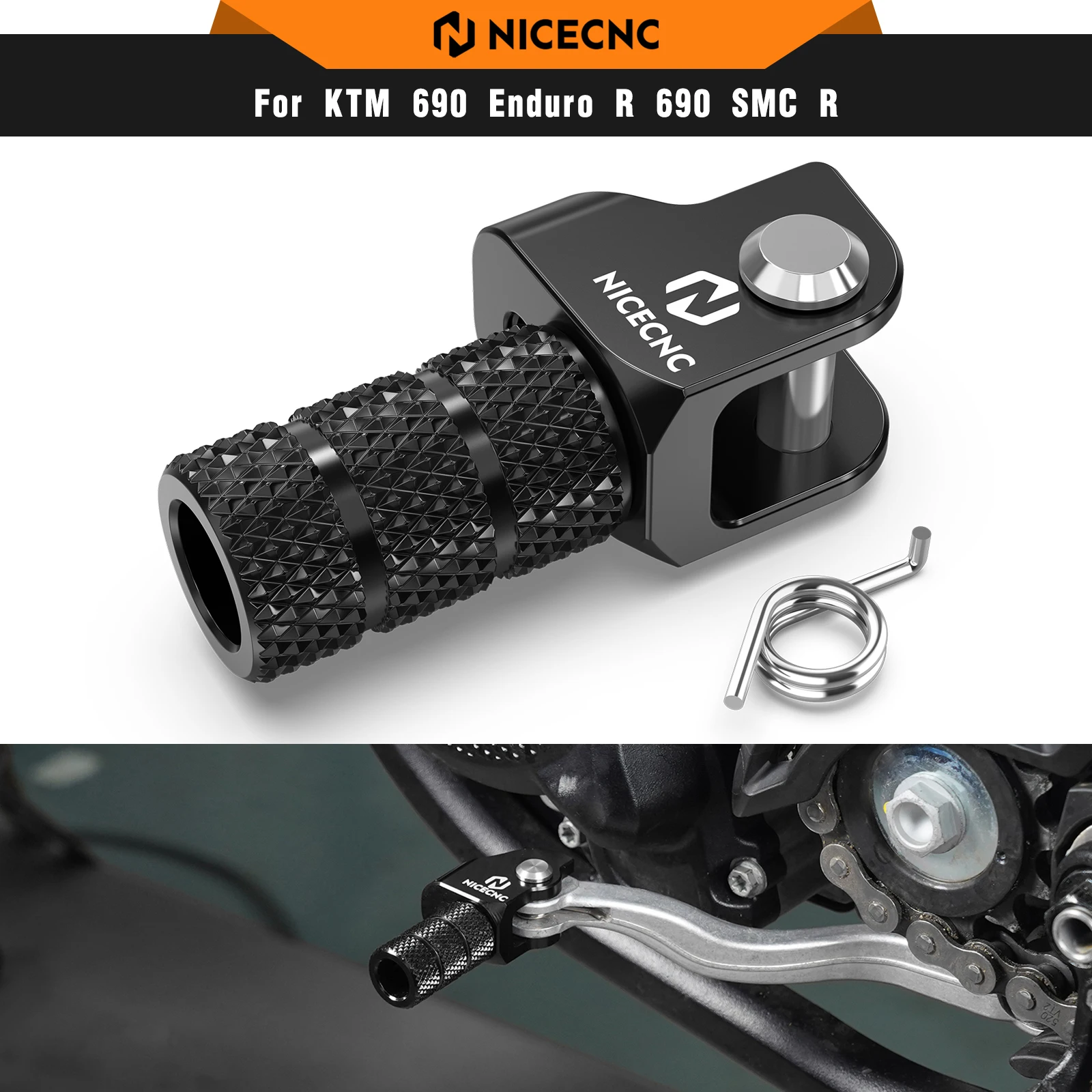 NICECNC Motorcycle Adjustable Gear Shift Lever Tip For KTM 690 Enduro R SMC R 2009-2024 950 990 1090 1190 1290 Adventure/R/S/T