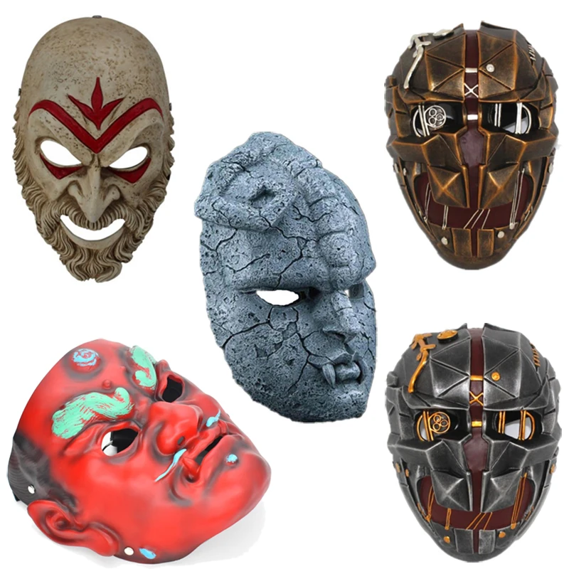 

Jojo Bizarre Adventure Mask Stone Ghost Full Face Gargoyle Cosplay Masks Halloween Masquerade Party Prop Collection Gift