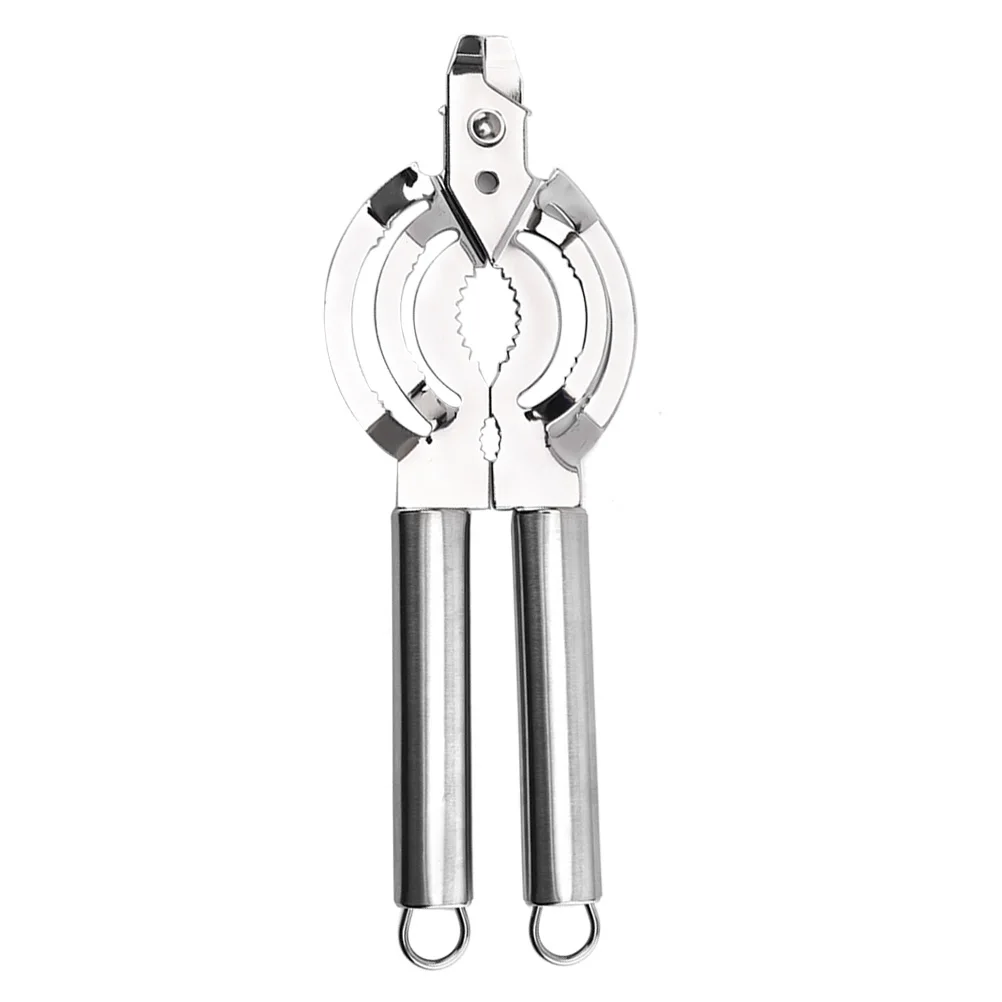 

Stainless Steel Can Opener Manual Bottle Opener Kitchen Gadget Household Travel Compact Multifunction Grip Handle For Hotel Bar