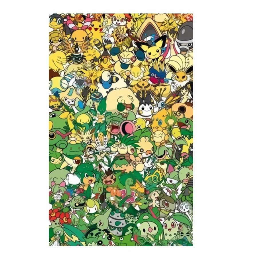 포켓몬 퍼즐 피카추 피규어 대형 컬렉션 성인을위한 나무 퍼즐 어린이 장난감 높은 난이도 게임