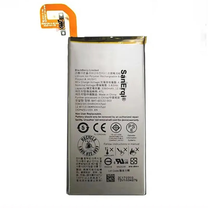 For BlackBerry Priv Mobile phone battery 3360mAh BAT-60122-003 For BlackBerry Battery