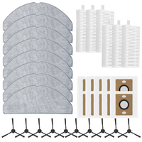 1 Set Brush Filter Mop Cloth Dust Bag Side Brush Replacement For ILIFE A30 Pro Self Emptying Robot Vacuum Cleaner Accessories