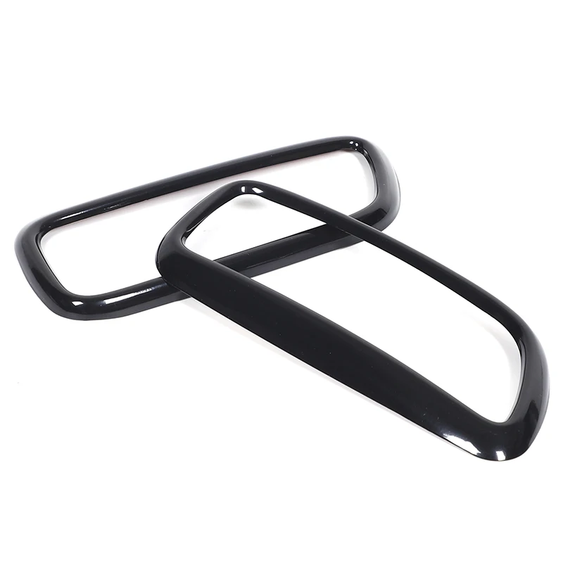 For Volvo XC90 Stainless Steel Glossy Black Car Rear Left Right Exhaust Muffler Pipe Tip Cover Trim Decor Car Accessories