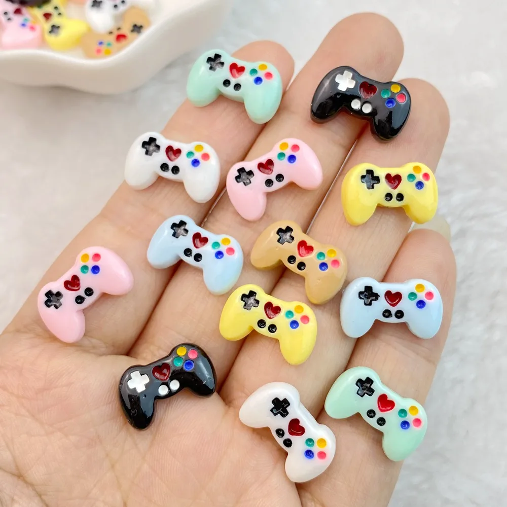 20Pcs Mixed Nail Art Resin Game Pad Designer Charms Rhinestones DIY Craft For Nail 3D Decorations Jewelry