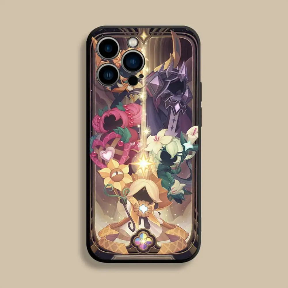 C-Cookies R-Run Kingdom Handyhülle für iPhone 17,16,15,14,13,12,Pro,Max,Plus,E,SE4,Air,Mini, schwarze Softcover