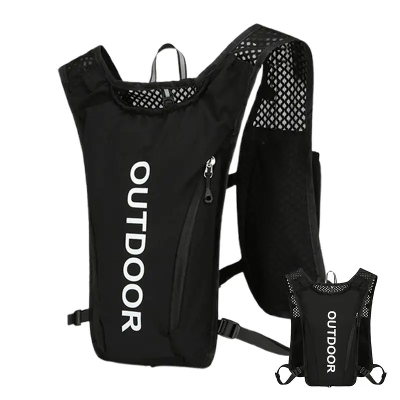 

Жилет для гидратации бега со светоотражающими полосками, велосипедные рюкзаки для гидратации, сумка для воды, рюкзак для бега по пересеченной местности, жилет