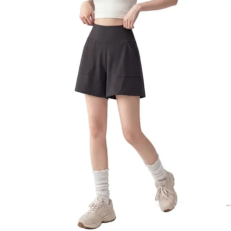 Summer High-Waisted Abdominal Tightening Yoga Three-Point Pants Quick-Drying Casual Running Training Thin Loose Sports Shorts