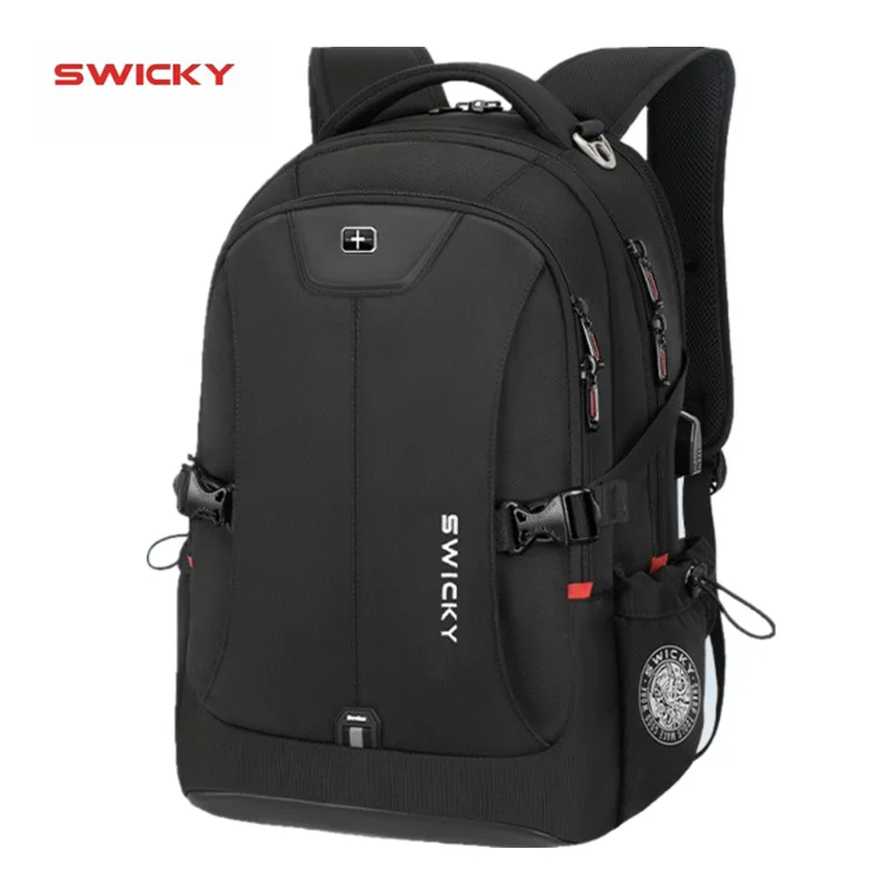 SWICKY male Multifunction USB charging fashion business casual travel anti-theft waterproof 15.6 inch Laptop men backpack