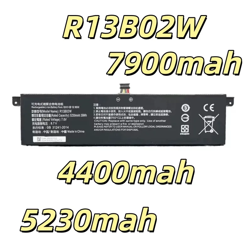 Replacement battery R13B02W 7900mah For Air13.3 inch 161301-01/07/CG/CN notebook battery