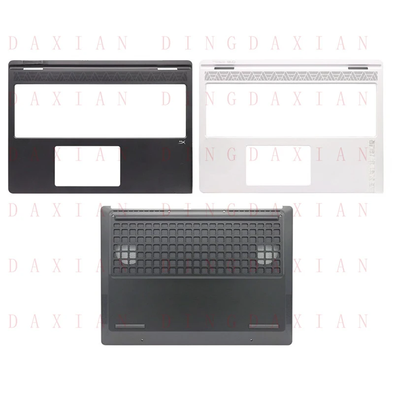 

AA New For HP OMEN 2025 16-AH TPN-I143 Upper Palmrest Cover Bottom Case Black White