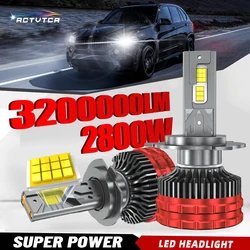 ACTVTCA H4 H7 LED CANBUS H11 H1 9005 HB3 9006 HB4 9007 9008 9012 LED Headlights 2800W High Power 3200000LM Car Headlamp Bulb