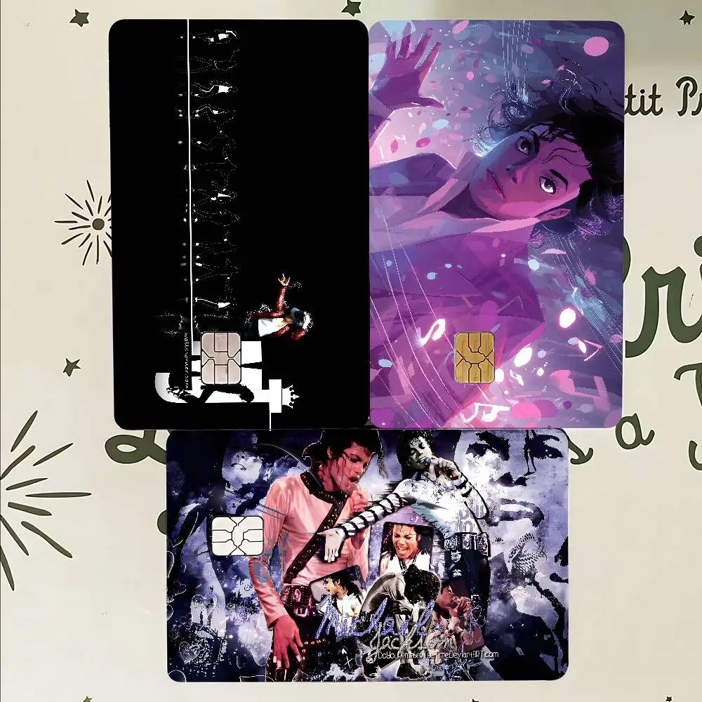 Michael Jackson Singer Game Film Cover Sticker Case For Small Chip Credit Debit Card Front