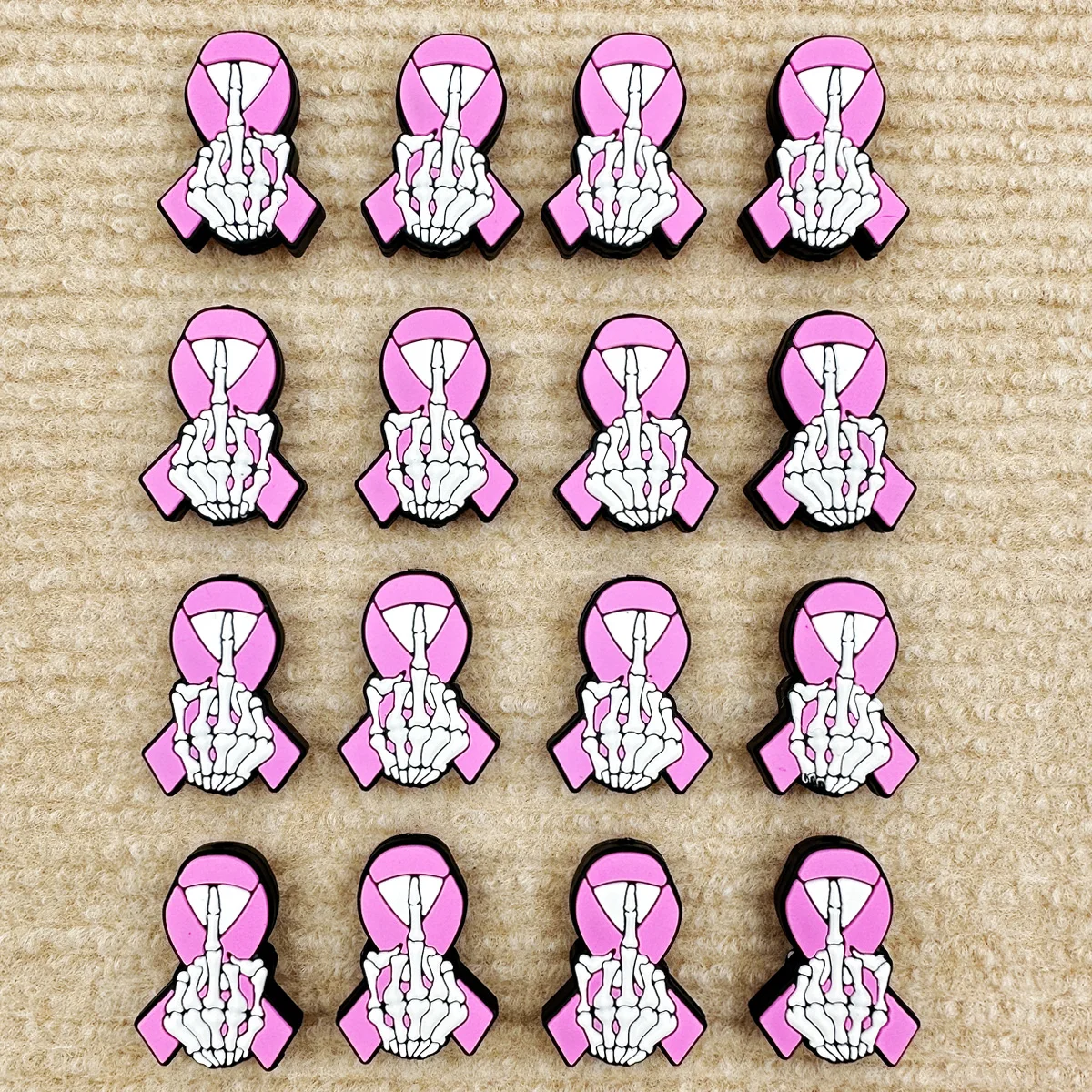 10PC Baby Silicone Beads Skeleton Fingers Bead Teethe Baby Toy DIY String Pen Beads Nipple Chain Jewelry Accessories Kawai Gifts