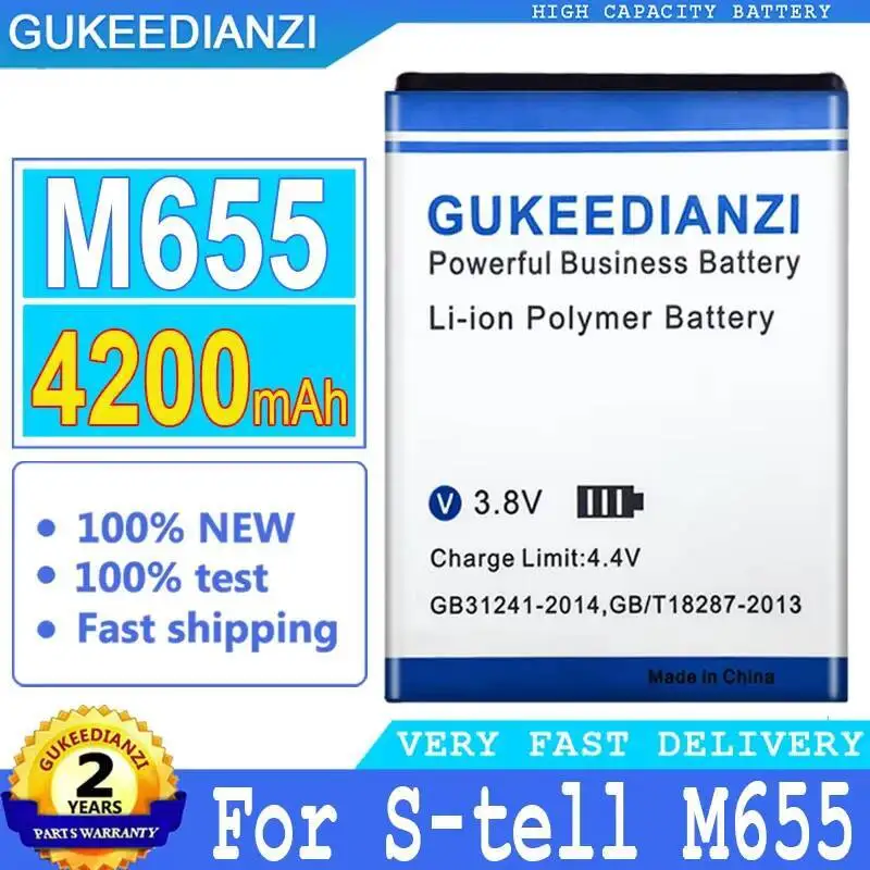 

For S-Tell M655 Good Low-Temperature Performance Mobile Phone Battery Long Lasting 4200Mah