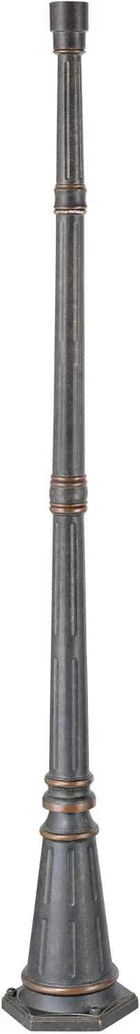 Hepworth Traditional Outdoor Light Post and Cap Base Veranda Bronze 76 3/4