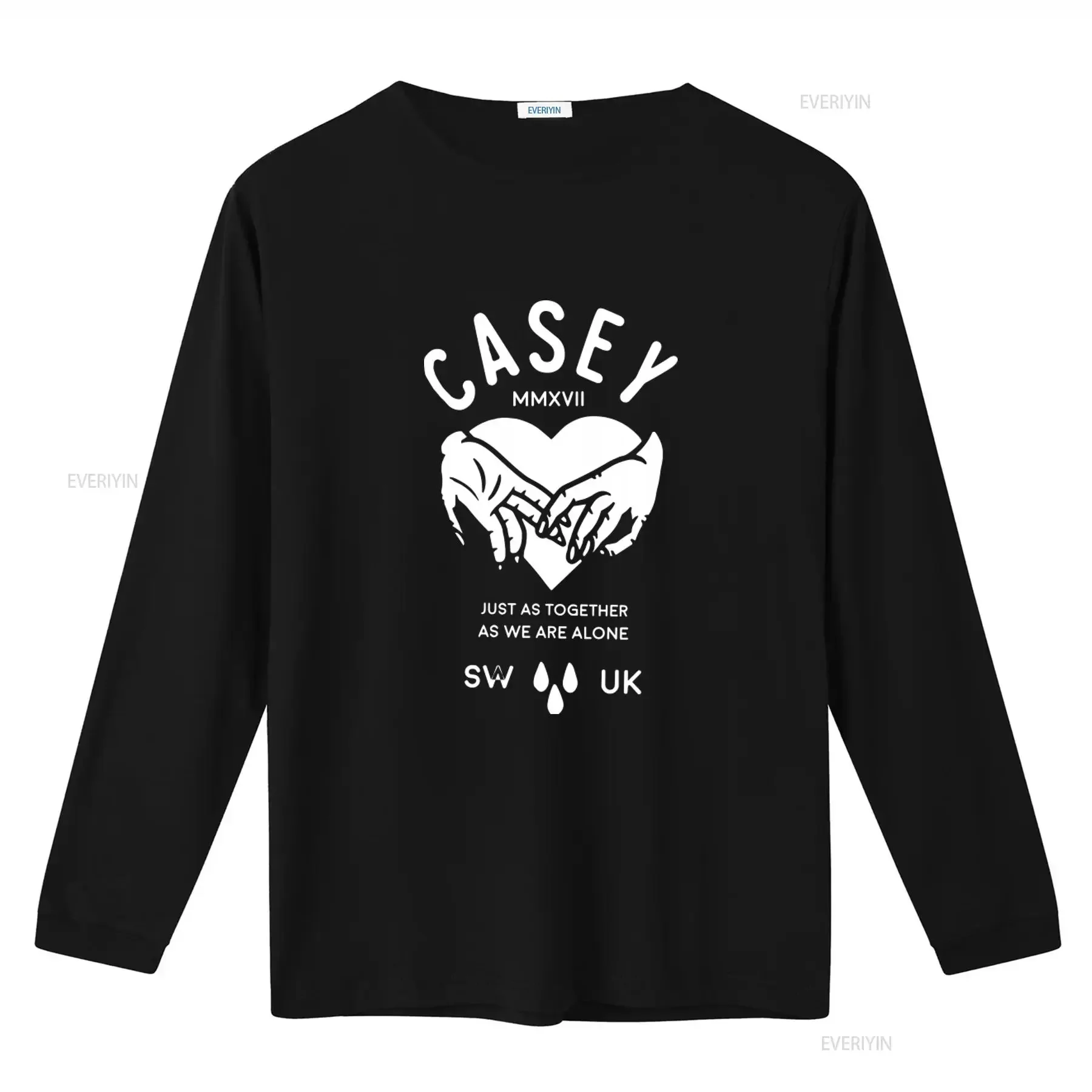 CASEY MMXVII UK Melodic Hardcore Band T Shirt Just As Together We Are Alone Design vintage Washed fashion Soft streetwear