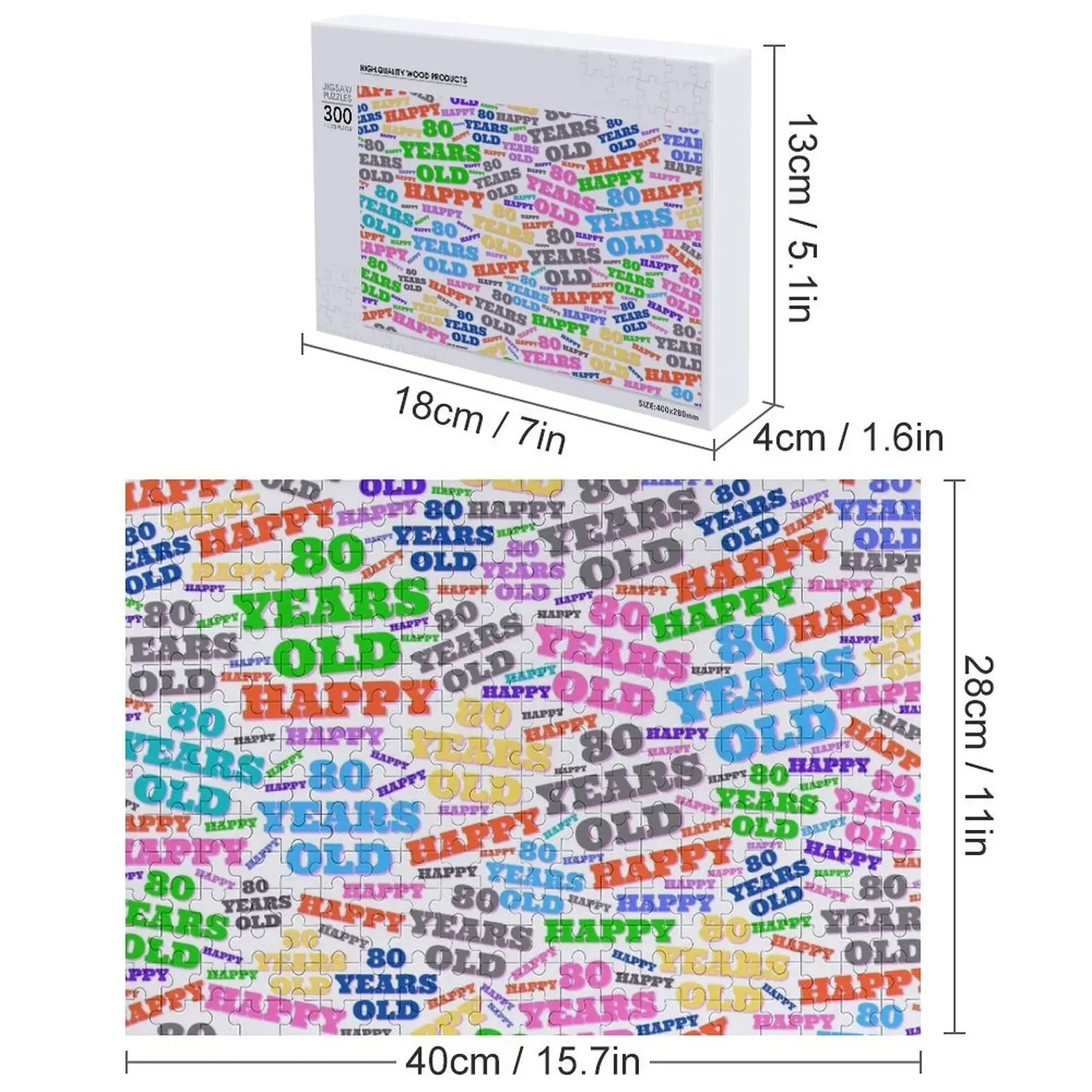 80번째 재미있는 80번째 생일 아이디어 새해 축하 직소 퍼즐 맞춤형 사진 맞춤 선물 퍼즐