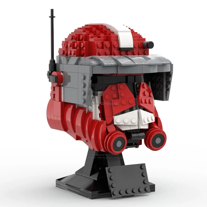 

Moc 754 шт., звездный боевой командир, шлемы с лисой, модель, строительные блоки, кирпичи, сделай сам, образовательная сборка для детей, подарки