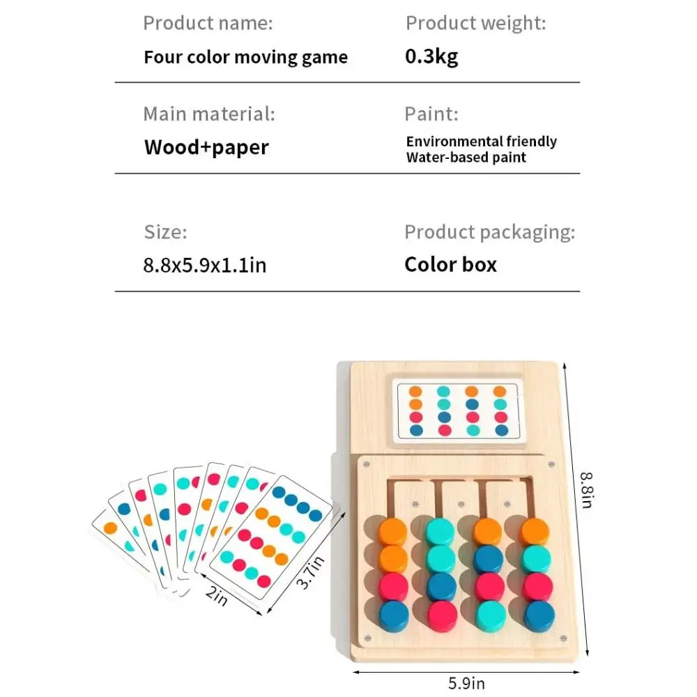 Cérebro lógico cores jogo de correspondência mão-olho coordenação treinamento iluminação pensamento desenvolver brinquedos de madeira cedo educacional