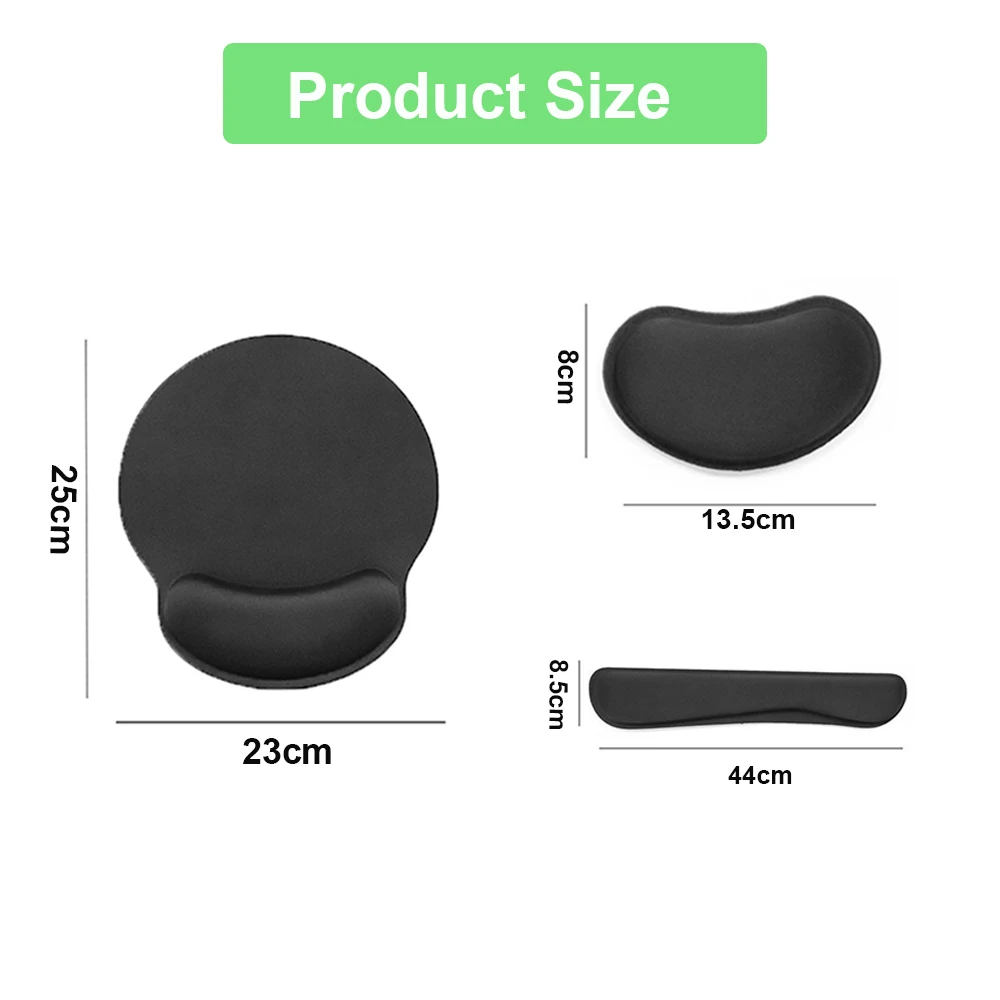 Ergonomic Mouse Pad Keyboard Pad Comfort Memory Foam Wrist Non-Slip Base Wrist Rest Pad Computer MousePad For Office Mousepad
