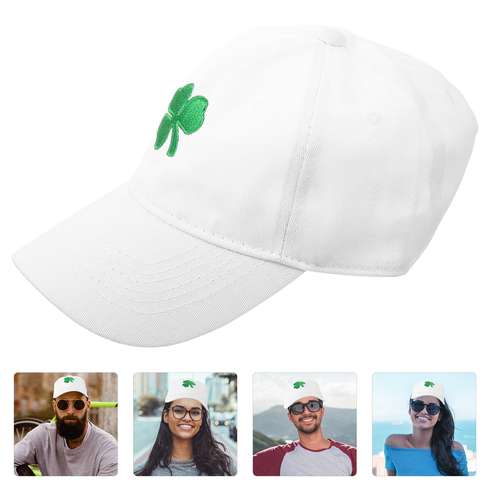 

Irish Shamrock Baseball Cap Adjustable Embroidery St Patrick's Day Sun Protection Hat Outdoor Baseball Hat Stylish Cap for Men