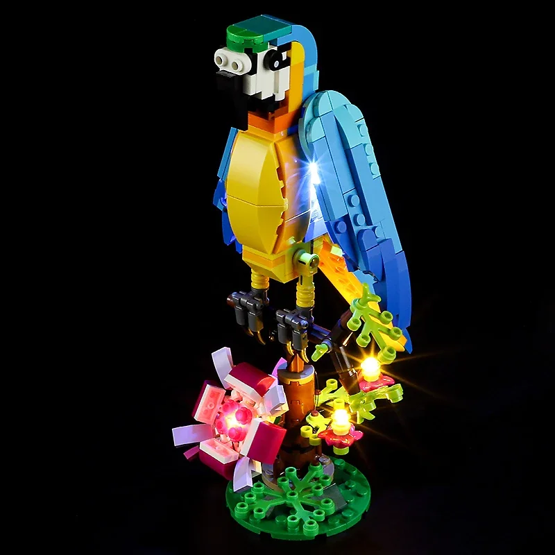 DIY LED Light Kit For LEGO 31136 Exotic Parrot   (Only LED Light,Without Blocks Model)