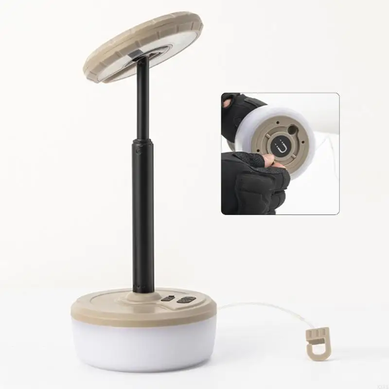 Convenient Camping Light with String Lights USB Travel Lighting Solution Rechargeable Light for Outdoor Illumination KXRE