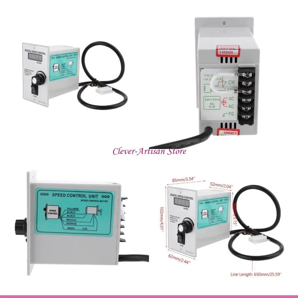 

E06B UX-52 400W Speed Motor Controller Motor and Accessories Digital Display Control