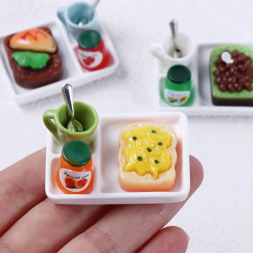 Kitchen Toys OB11 BJD Dolls Doll House Decor for Blyth Dollhouse Miniature Food Mini Food Mini Toast Bread Dollhouse Mini Bread