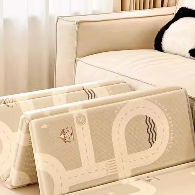 

Foldable Infant Crawling Mat 2cm Thick XPE Play Mat Soft & Firm Lightweight Waterproof Protective Floor Padding for Playroom