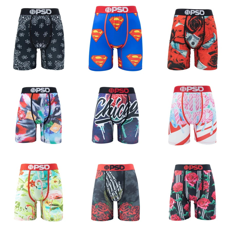 Sexy Men Underwear Boxers Breathable Mens Boxershorts Men's Panties Underpants Plus Size Fashion Print Man Boxers Briefs Trunks