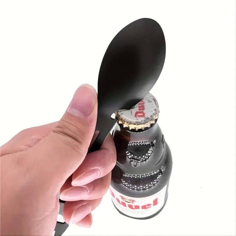 Multifunctional Whistle Knife Outdoor Camping Survival Spork Kitchen Multifunctional Wrench Bottle Opener Spoon. image 2