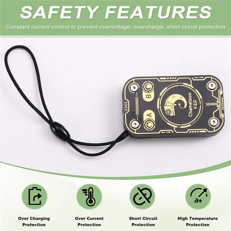 Duplicatore NFC Chameleon V2.0 + Portachiavi 4XUID/Scheda CUID Emulatore lettore di chip intelligente RFID Decodificatore di schede 125K 13,56M-ABVP