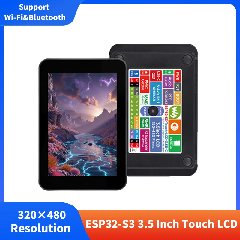 

ESP32-S3 3.5 Inch Touch LCD Development Board 320×480 Resolution 262K Color Support Wi-Fi&Bluetooth 5 For DeepSeek XiaoZhi AI