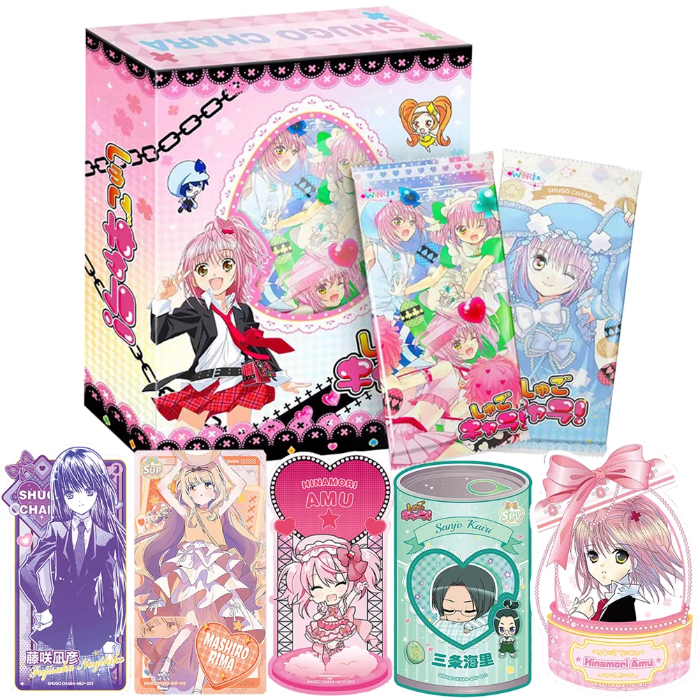 

Коллекционная металлическая карта Shugo Chara Girl Magic Anime IP с изысканным оригинальным рисунком, любимая фанатами, креативный сувенир с персонажами
