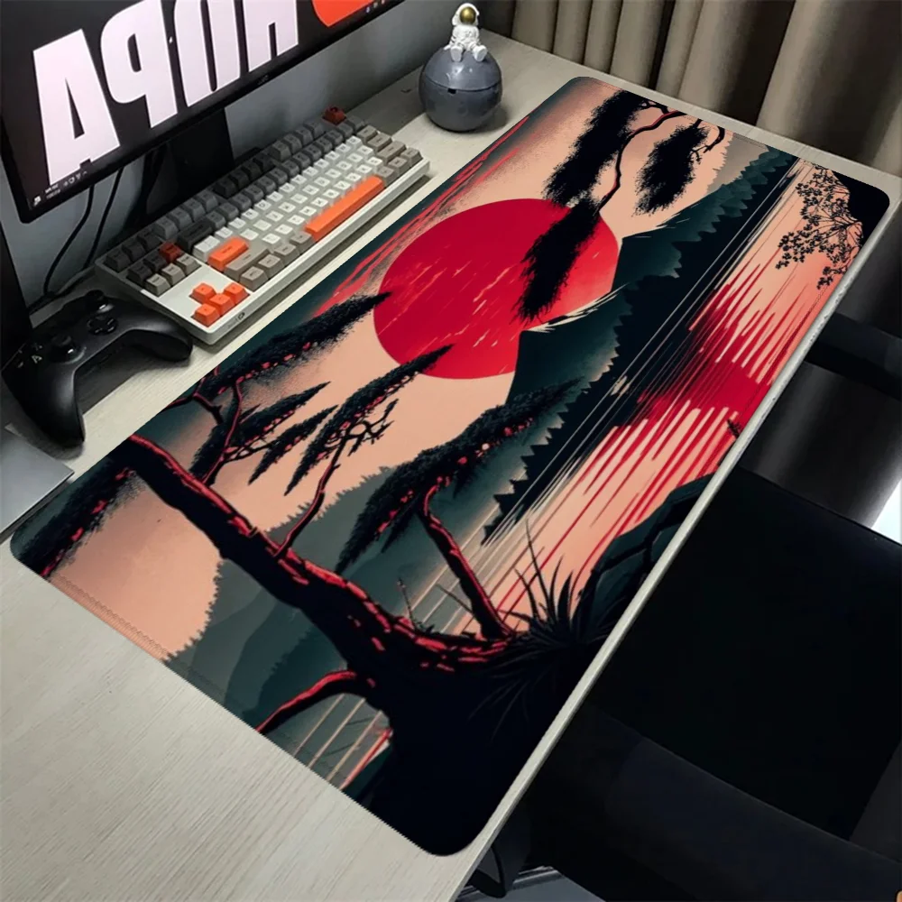 Tappetini da gioco Japan Mountain Pk Control Mouse Pad Mat Gamer accessori da scrivania accessori per l'installazione di Pc per ufficio Mousepad Anime Large Xxl