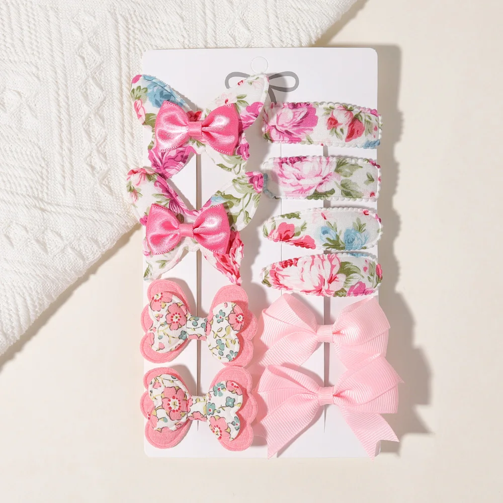 10/11/12 Stück/Set Mädchen Haarspangen mit Schleife, süße Schleifen-Haarspangen für Kinder, Baby-Geburtstagsdekoration, Haarspangen für Mädchen, Haar-Accessoires – Detail 25