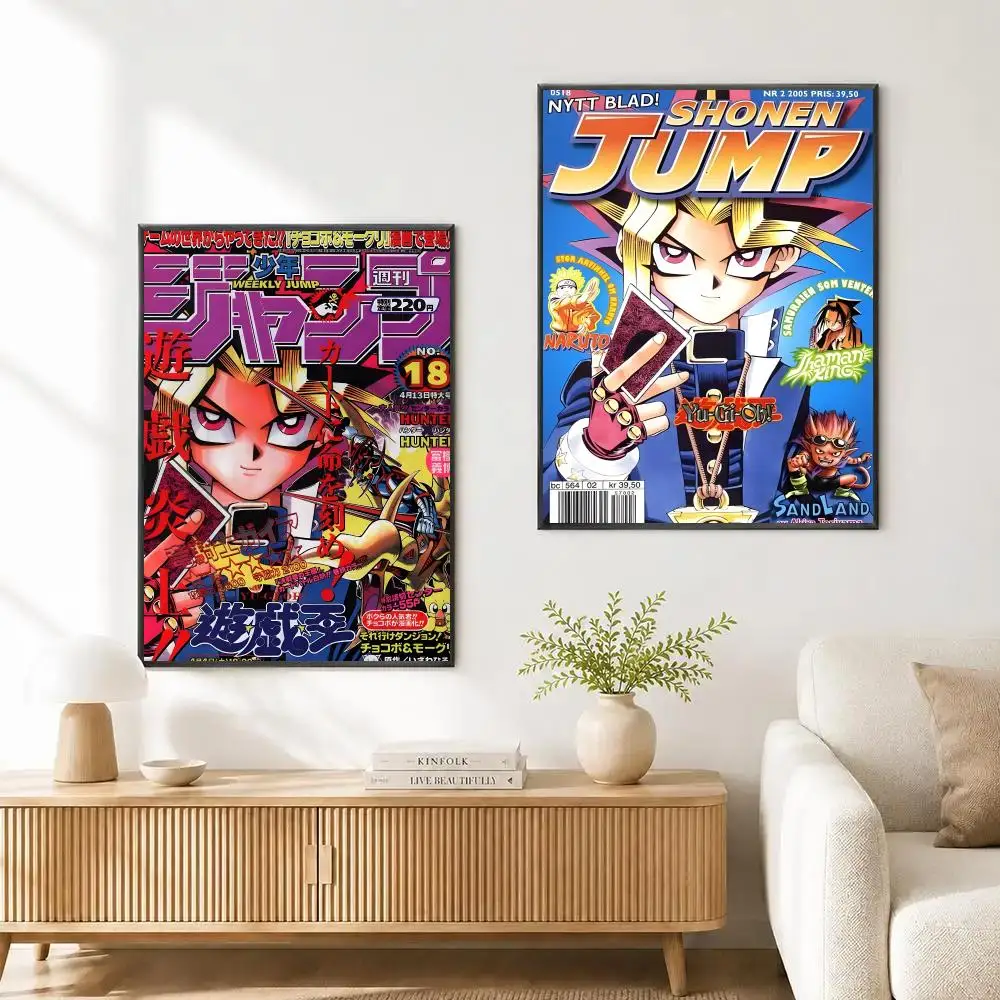 Anime Yu-Gi-Oh Poster Decorative Wall Art Stickers Mural For Home Living Room Hallway Decor Gift