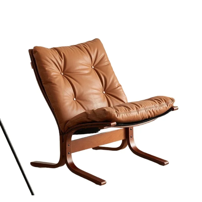 

Nordic light luxury designer Norway medieval Internet celebrity sofa chair home living room retro leisure chair balcony single