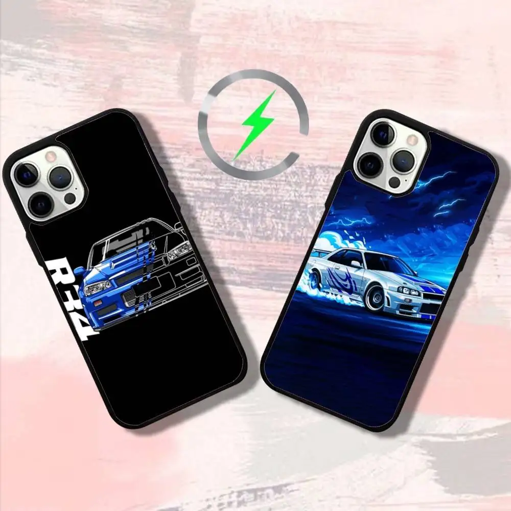 

F-Fast and Furious Car Phone Case For iPhone 17,16,15,14,13,12,11,Pro,Max,Plus,Mini,SE4,E Magnetic Magsafe Wireless Charging