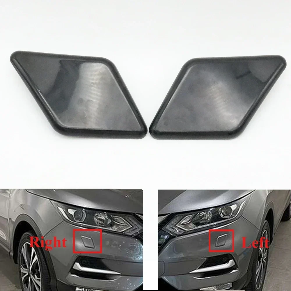 

Front Bumper Headlight Headlamp Washer Water Spray Jet Nozzle Pump Cap Cover For Nissan Qashqai Dualis J11 2018-2021