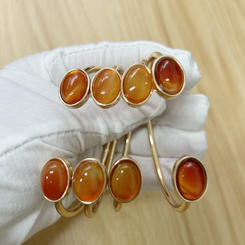 NeeFuWoFu Natural Stone Bracelets Bangles For Woman Copper Open Gradient Metal Manual National Wind Charm Jewelry Gift bracelet