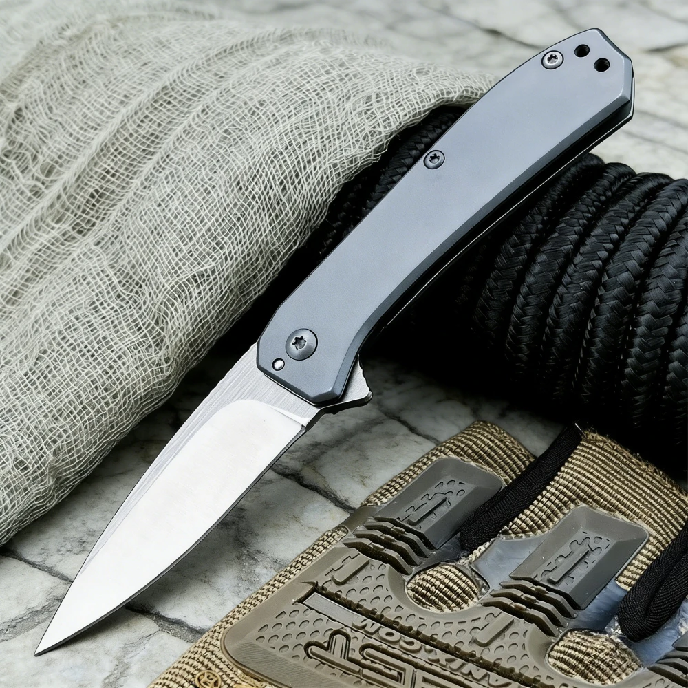 

Складной нож с лезвием из стали 8Cr13Mov и рукояткой из стали 420, подходит для рыбалки, альпинизма, кемпинга, пикника, барбекю