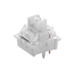 YUNZII Milk V2 Linear Switch with LED Defuser, Pre-Lubed Custom 5 Pins Mechanical Keyboard White Switch, POM Stem, 35Pcs/Pack