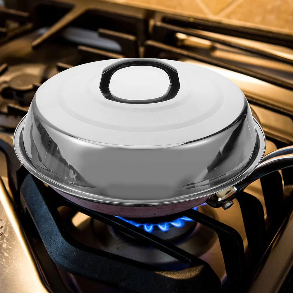 

Stainless Steel Grill Dome Universal Basting Cover Heavy Duty Cheese Melting Food Tent Lid Camping Bbq Grilling Accessories