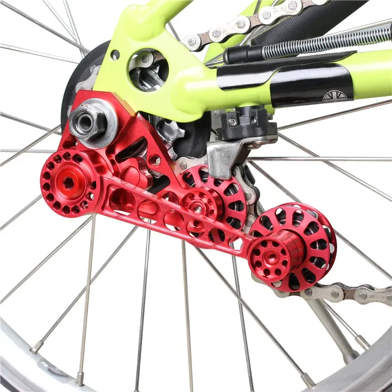 Folding Bike Chain Guide Tensioner Rear Derailleur Single-Disc 2 3 6 Speed Bicycle Chain Stabilizer For Brompton